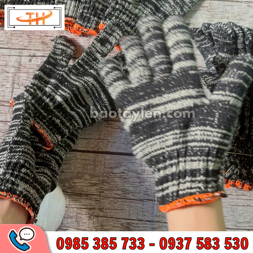 Găng tay len muối tiêu 70g dày dặn khi đeo Găng tay len muối tiêu 70g dày dặn khi đeo