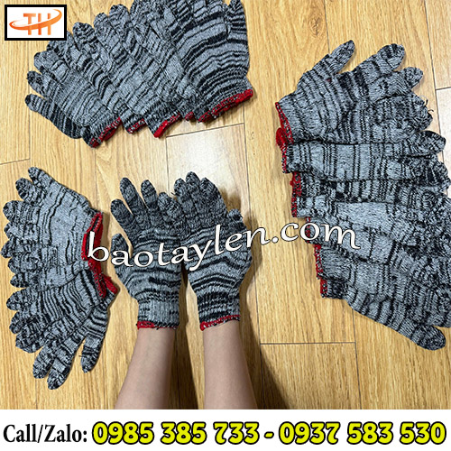 Găng tay len muối tiêu với độ co giãn tốt, phù hợp nhiều cỡ tay Găng tay len muối tiêu với độ co giãn tốt, phù hợp nhiều cỡ tay