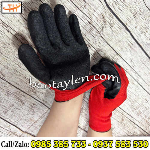 Găng tay phủ cao su chống trượt chống cắt Găng tay phủ cao su chống trượt chống cắt