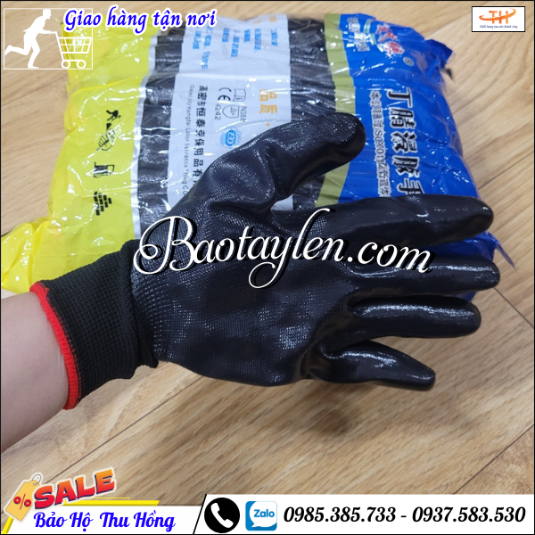 Găng tay phủ sơn đen giá rẻ. Găng tay phủ sơn đen giá rẻ.