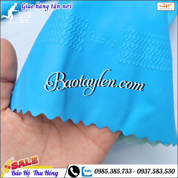 Găng tay cao su chế biến thực phẩm. Găng tay cao su chế biến thực phẩm.