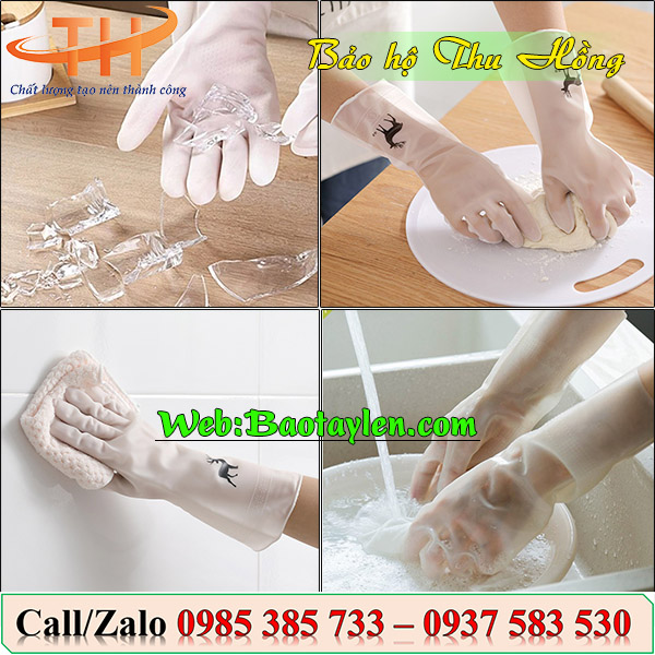 Găng tay cao su gia dụng hình con hươu siêu dai siêu bền Găng tay cao su gia dụng hình con hươu siêu dai siêu bền