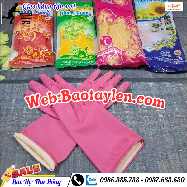 Găng tay cao su công nghiệp đủ cỡ  Găng tay cao su công nghiệp đủ cỡ