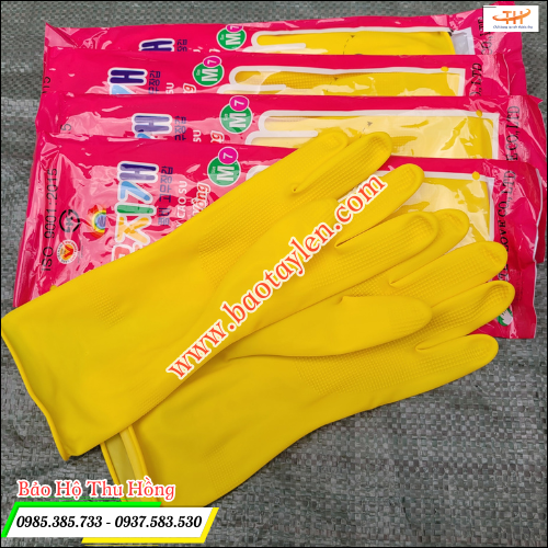 Găng tay cao su Hàn Quốc giá rẻ chất lượng.