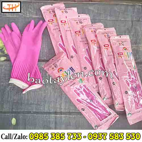 Găng tay cao su Đông Cầu Vồng màu hồng dài sẵn sỉ rẻ tại Thu Hồng Găng tay cao su Đông Cầu Vồng màu hồng dài sẵn sỉ rẻ tại Thu Hồng