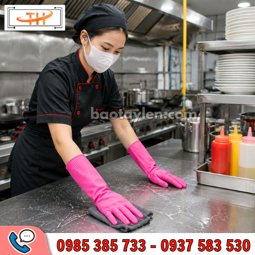 Găng tay cao su Hướng Dương size L được dùng phổ biến hằng ngày Găng tay cao su Hướng Dương size L được dùng phổ biến hằng ngày