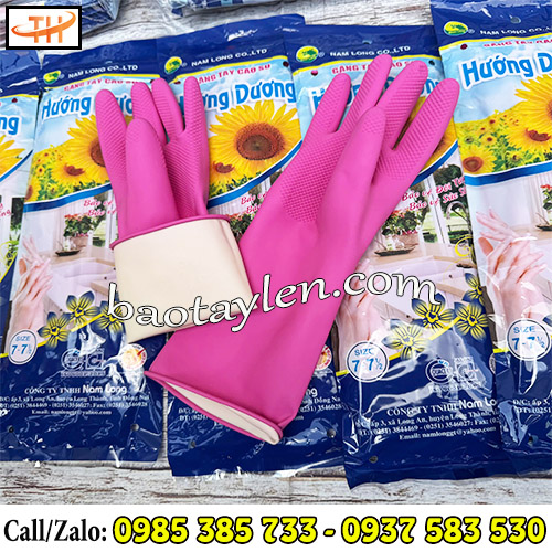 Găng tay cao su Hướng Dương dày dặn Găng tay cao su Hướng Dương dày dặn