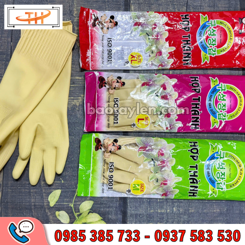 Găng tay cao su Hợp Thành đa dạng đủ size Găng tay cao su Hợp Thành đa dạng đủ size