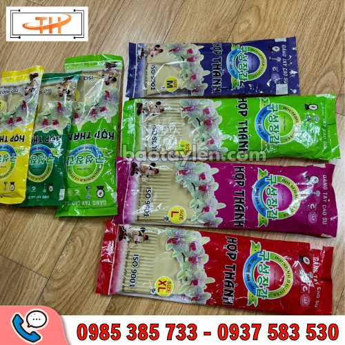 Găng tay cao su Hợp Thành hàng chuẩn sỉ rẻ Găng tay cao su Hợp Thành hàng chuẩn sỉ rẻ