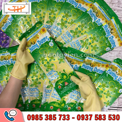 Găng tay cao su Hướng Dương giá tốt hàng sẵn Găng tay cao su Hướng Dương giá tốt hàng sẵn