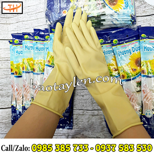 Găng tay cao su Hướng Dương bảo vệ tốt đôi tay bạn Găng tay cao su Hướng Dương bảo vệ tốt đôi tay bạn