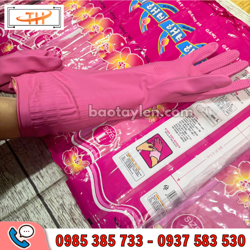 Găng tay cao su Hướng Dương size L hàng chuẩn chính hãng Găng tay cao su Hướng Dương size L hàng chuẩn chính hãng