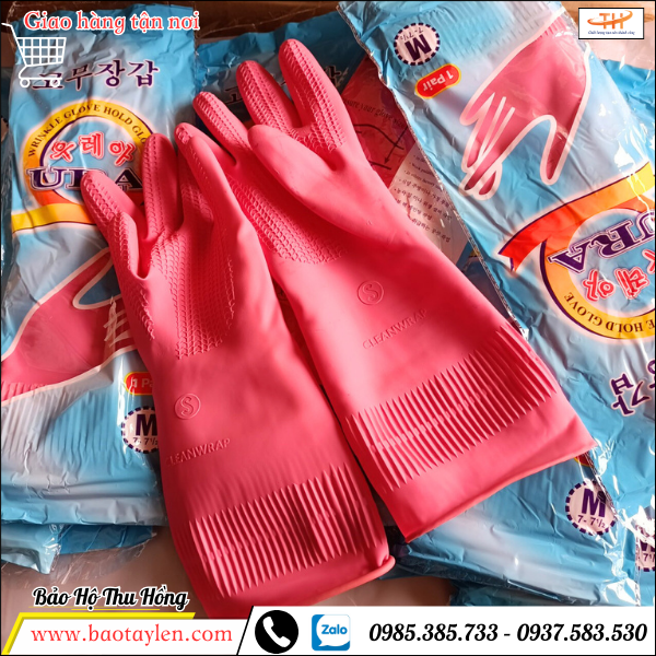 Găng tay cao su Ura. Găng tay cao su Ura.