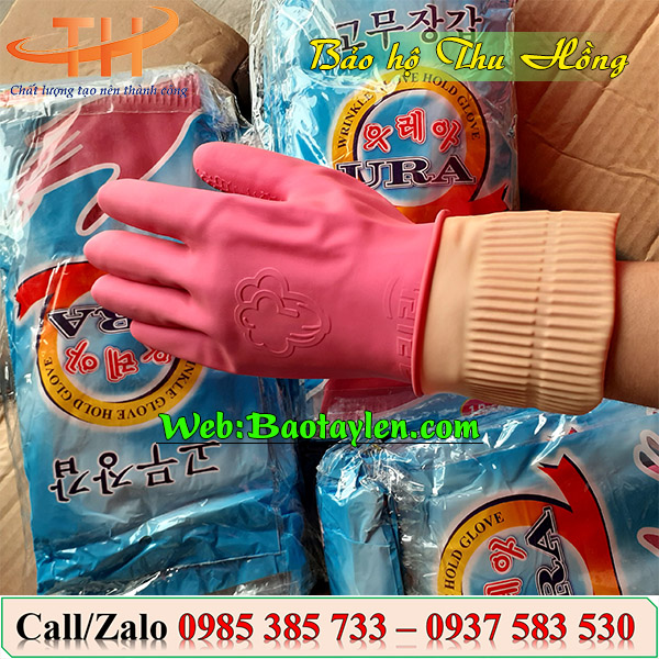 Găng tay cao su có vết nhăn chính hãng chất lượng