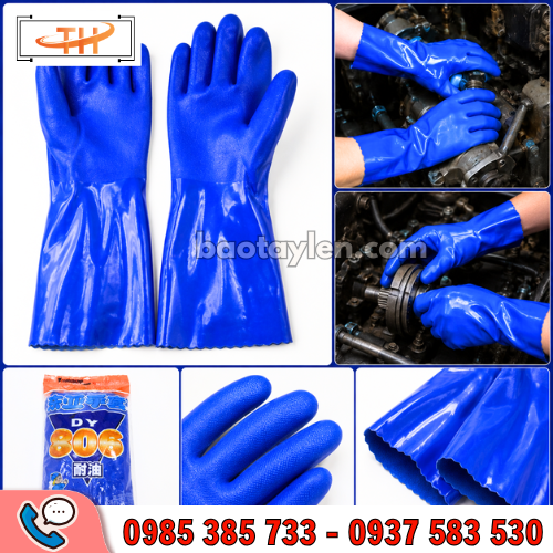 Găng tay chống dầu 806 được ứng dụng phổ biến trong nhiều ngành nghề Găng tay chống dầu 806 được ứng dụng phổ biến trong nhiều ngành nghề