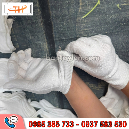 Găng tay bảo hộ chống cắt trắng co giãn tốt Găng tay bảo hộ chống cắt trắng co giãn tốt