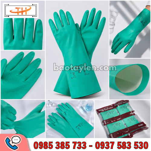 Găng tay chống hóa chất Alphatec Solvex Ansell 37-176 Găng tay chống hóa chất Alphatec Solvex Ansell 37-176