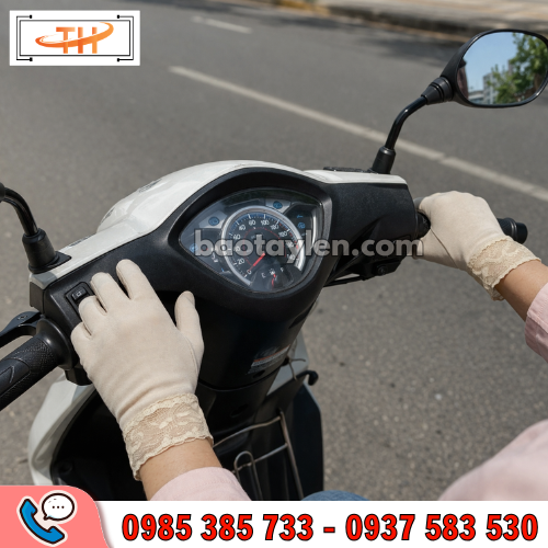 Găng tay chống nắng đi xe máy Găng tay chống nắng đi xe máy