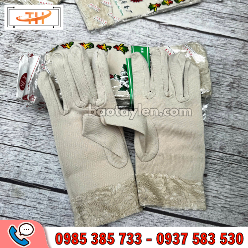 Găng tay chống nắng cổ ren nữ Găng tay chống nắng cổ ren nữ