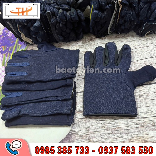 Găng tay vải jean có lớp lót hàng sẵn số lượng sỉ Găng tay vải jean có lớp lót hàng sẵn số lượng sỉ