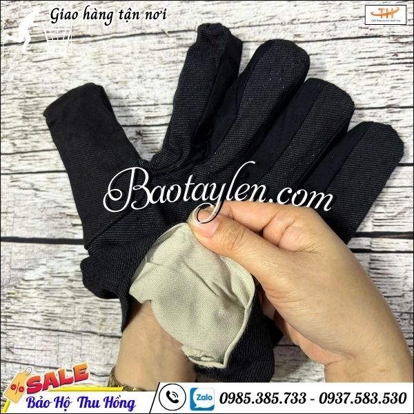 Găng tay bảo vệ vải kaki chất lượng. Găng tay bảo vệ vải kaki chất lượng.