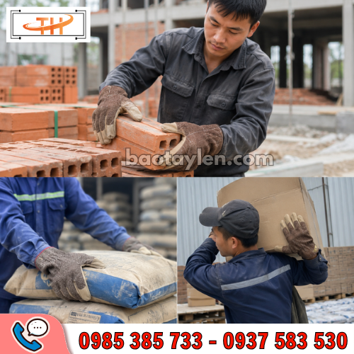Găng tay kaki dùng cho công nhân Găng tay kaki dùng cho công nhân
