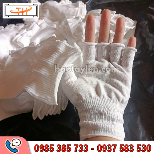 găng tay bảo hộ cắt ngón chất thun mềm mịn găng tay bảo hộ cắt ngón chất thun mềm mịn