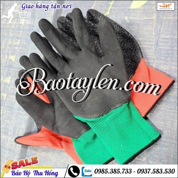 Găng tay bảo hộ phủ cao su giá rẻ. Găng tay bảo hộ phủ cao su giá rẻ.