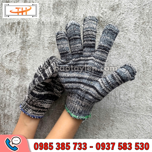 Găng tay len 60g màu muối tiêu co giãn cực tốt Găng tay len 60g màu muối tiêu co giãn cực tốt
