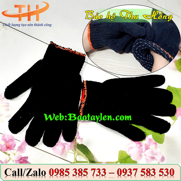 >>>Bao tay len sợi cotton màu xám đen >>>Bao tay len sợi cotton màu xám đen
