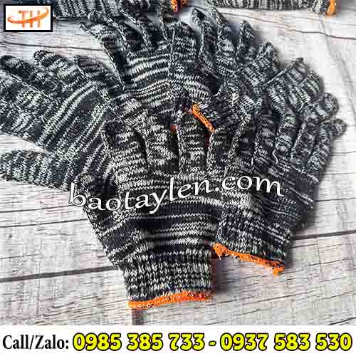 Găng tay len muối tiêu 70gam Găng tay len muối tiêu 70gam