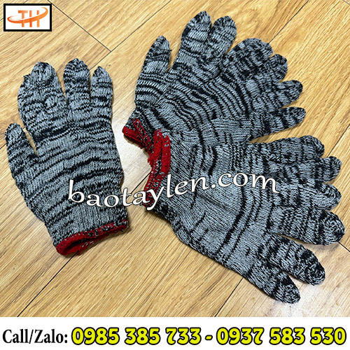 Găng tay bảo hộ len muối tiêu Găng tay bảo hộ len muối tiêu