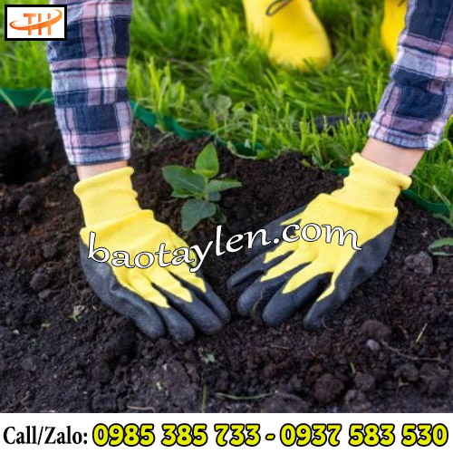 Bao tay len phủ nhựa lòng bàn bảo vệ tay Bao tay len phủ nhựa lòng bàn bảo vệ tay