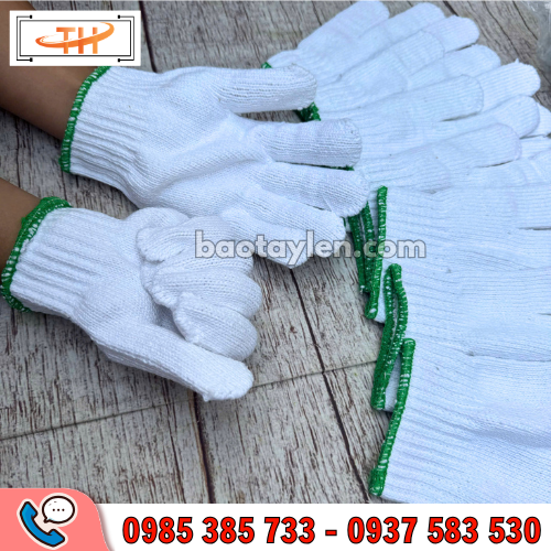 Găng tay len trắng kem 80g phù hợp với nhiều cỡ tay Găng tay len trắng kem 80g phù hợp với nhiều cỡ tay
