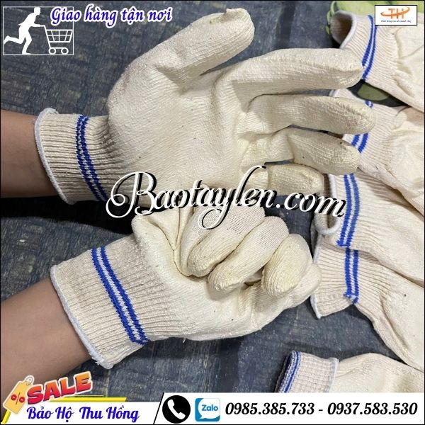 Bao tay lao động phủ cao su size L. Bao tay lao động phủ cao su size L.
