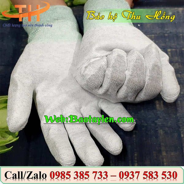 >Găng tay phủ PU chống tĩnh điện lòng bàn tay< >Găng tay phủ PU chống tĩnh điện lòng bàn tay<