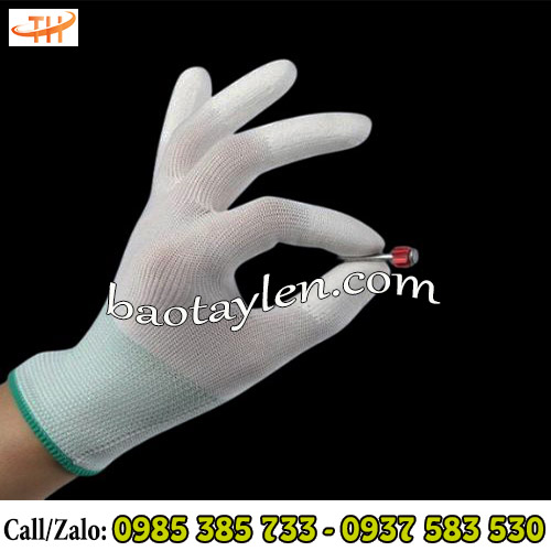 Găng tay PU phủ đầu ngón được dùng phổ biến trong nhiều ngành công nghiệp điện tử  Găng tay PU phủ đầu ngón được dùng phổ biến trong nhiều ngành công nghiệp điện tử