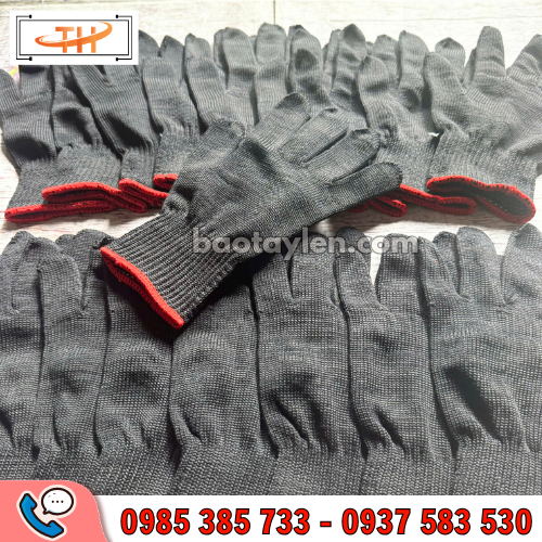găng tay poly đen giá sỉ tận xưởng Găng tay poly đen giá sỉ tận xưởng Thu Hồng