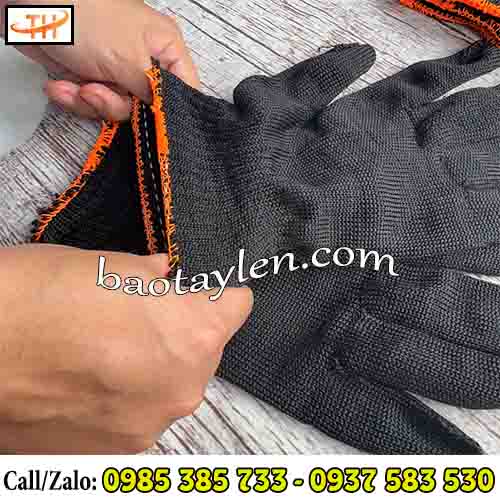 Găng tay poly màu đen thiết kế bo chun co giãn tốt, dễ đeo, dễ tháo Găng tay poly màu đen thiết kế bo chun co giãn tốt, dễ đeo, dễ tháo