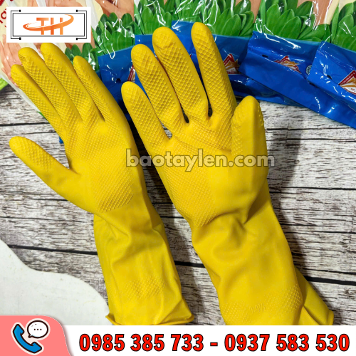 Găng tay cao su Nam Long size 9 mềm dẻo, chất dày dặn Găng tay cao su Nam Long size 9 mềm dẻo, chất dày dặn