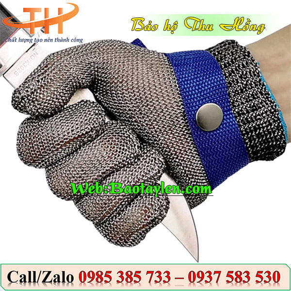 >>Găng tay chống cắt chất liệu thép. >>Găng tay chống cắt chất liệu thép.