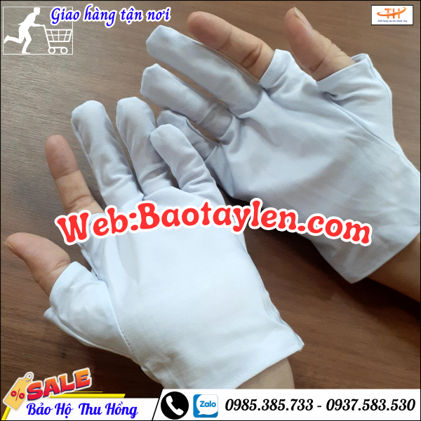 Bao tay vải thun cắt đầu ngón tiện lợi cho công việc Bao tay vải thun cắt đầu ngón tiện lợi cho công việc