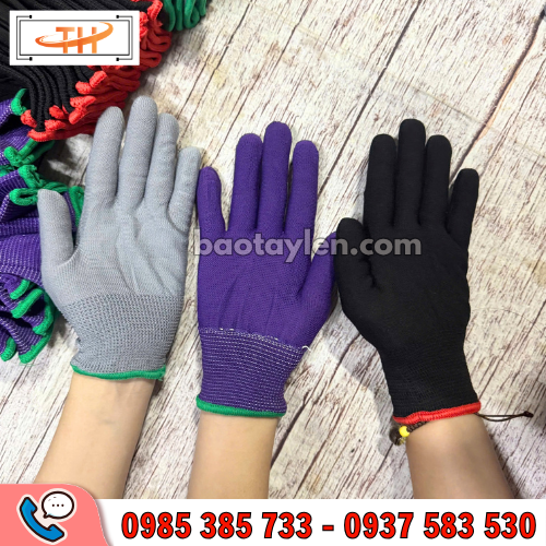 Găng tay thun mỏng cổ bo Găng tay thun mỏng cổ bo