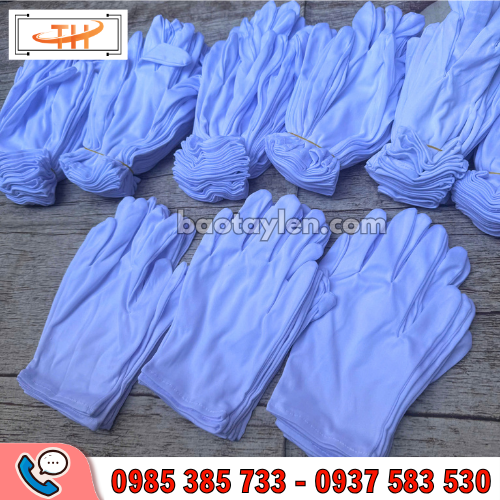 Bao tay thun trắng T10 hàng sẵn tại Thu Hồng Bao tay thun trắng T10 hàng sẵn tại Thu Hồng