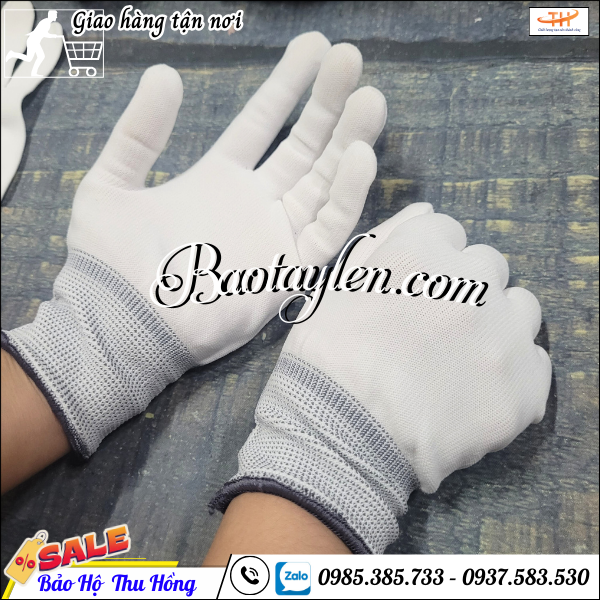 Găng tay thun trắng bảo vệ tay. Găng tay thun trắng bảo vệ tay.