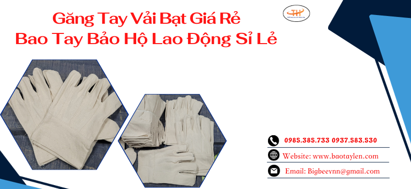 Bao tay vải bạt lao động giá sỉ rẻ tại TPHCM