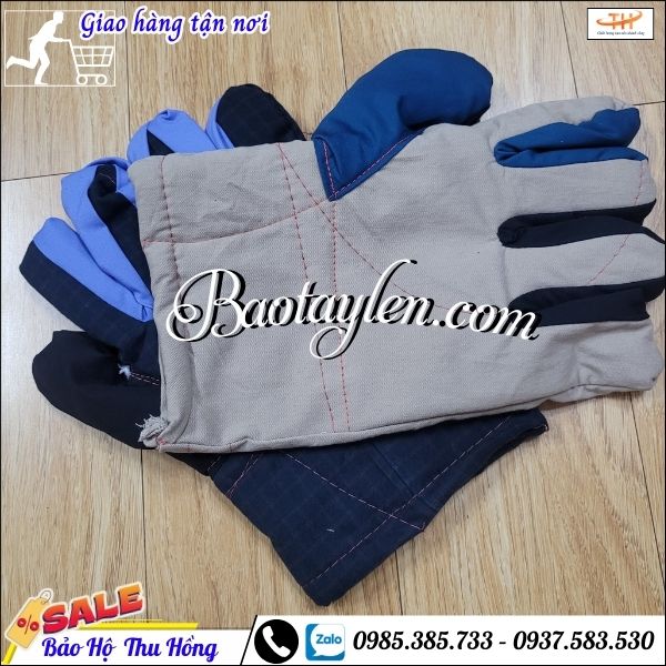 Găng tay vải dày chịu nhiệt giá rẻ. Găng tay vải dày chịu nhiệt giá rẻ.