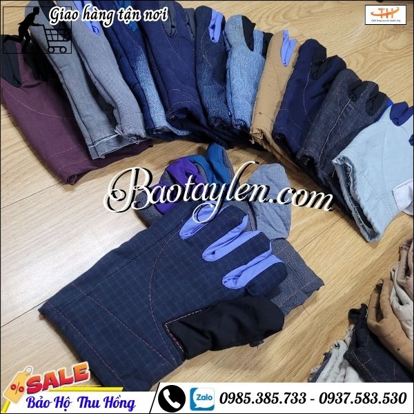 Găng tay lao động vải kaki loại dày. Găng tay lao động vải kaki loại dày.