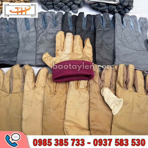 Găng tay bảo hộ kaki lót nỉ đường may chắc chắn Găng tay bảo hộ kaki lót nỉ đường may chắc chắn