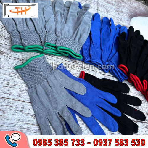Găng tay vải thun lao động hàng sẵn đủ màu Găng tay vải thun lao động hàng sẵn đủ màu